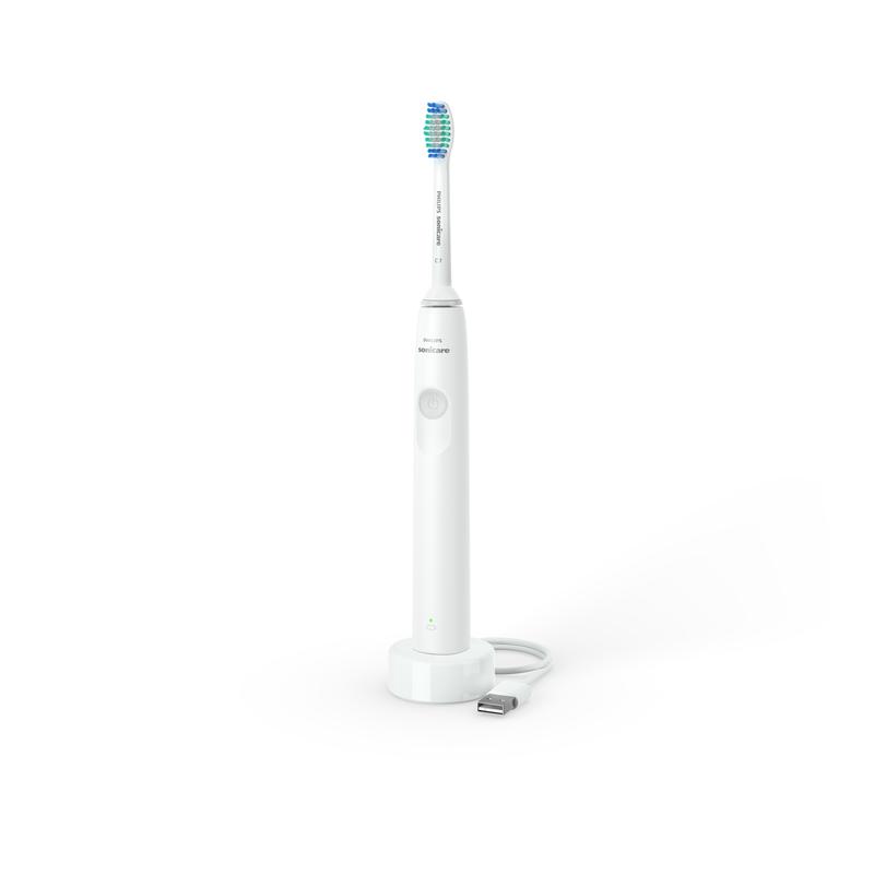 Philips Sonicare 1100 Power Toothbrush, Rechargeable Electric Toothbrush, White Grey HX3641 02 Daily Oral Cleansing