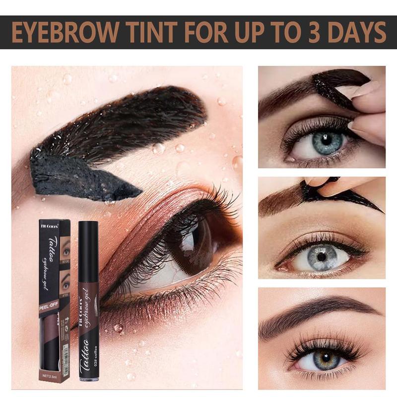 Tear-off Eyebrow Tinting Gel, 1 Count Long Lasting Waterproof Eyebrow Gel, Eyebrow Makeup Tool for Women & Girls, Eye Makeup Products