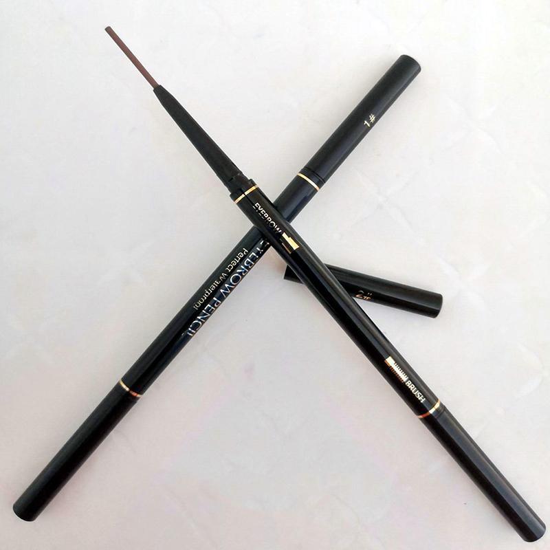 Long Lasting Eyebrow Pencil, 1 3 Counts Double Headed Eyebrow Pencil, Waterproof Eyebrow Pencil with Eyebrow Brush, Beauty Cosmetic, Christmas Gift