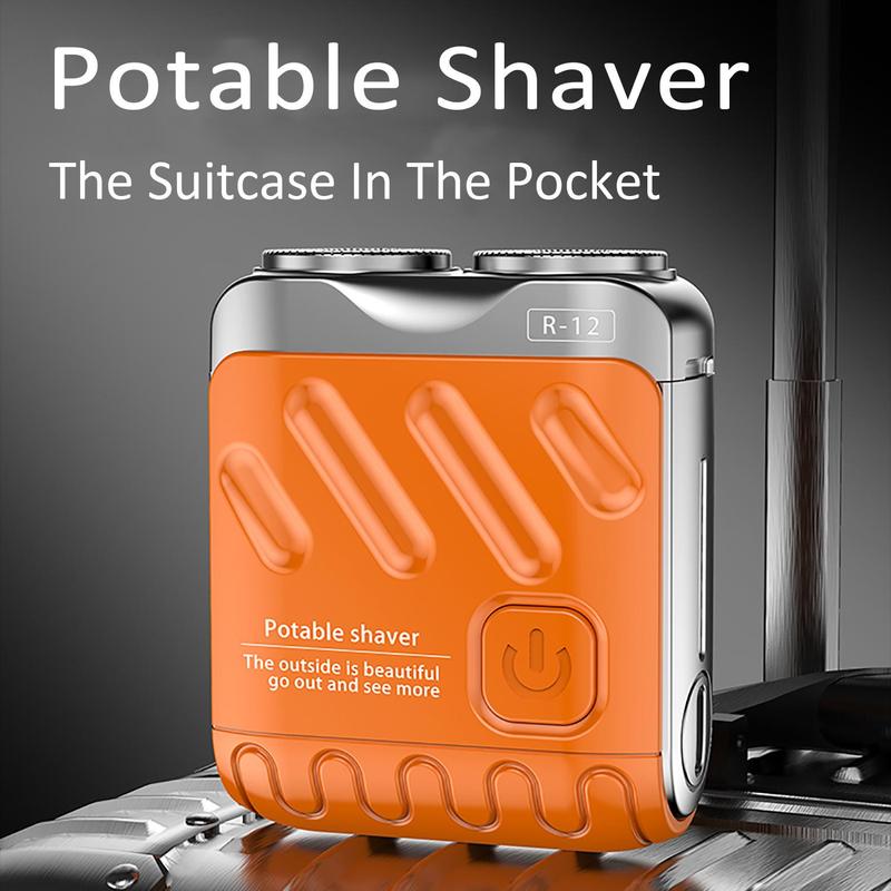 Portable Electric Shaver, Waterproof Electric Razor, Beard Trimmer for Men, Mini Shaver for Travel, Men's Grooming Tool