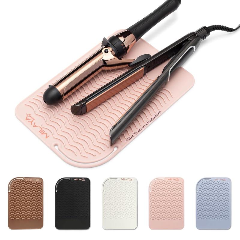 Heat resistant mat-iron mat-curling iron holder-silicone heat resistant mat-makeup mat-hot tools mat-hot tools flat iron Holder