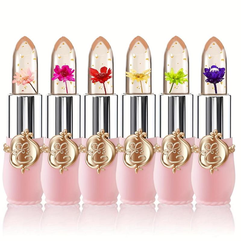 Summer Flower Jelly Lipstick, Trending Products, Temperature Changing Moisturizer Flower Lip Stick, Long Lasting Lip Balm, Color Change Lip Gloss, Moisturizing Lip Gloss,  Lip Stain