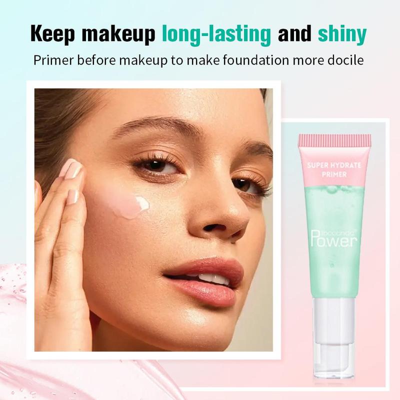 Moisturizing Makeup Primer, 1 Count Facial Gel Base for Smoothing Skin & Tightening Makeup, Hydrating & Nourishing Makeup Primer, Makeup Product for Women & Girls