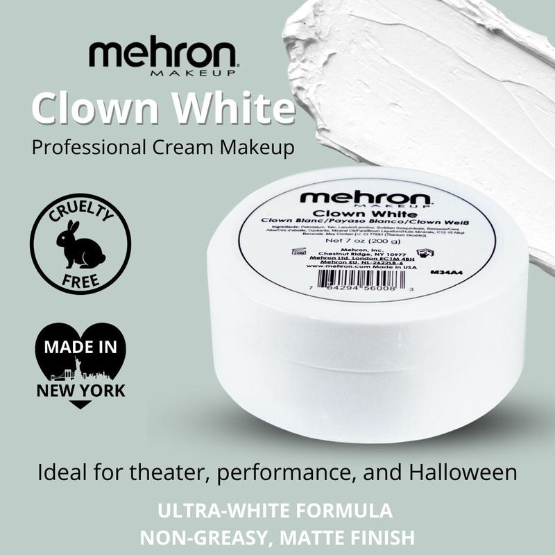 Mehron Clown White Professional Face and Body Makeup