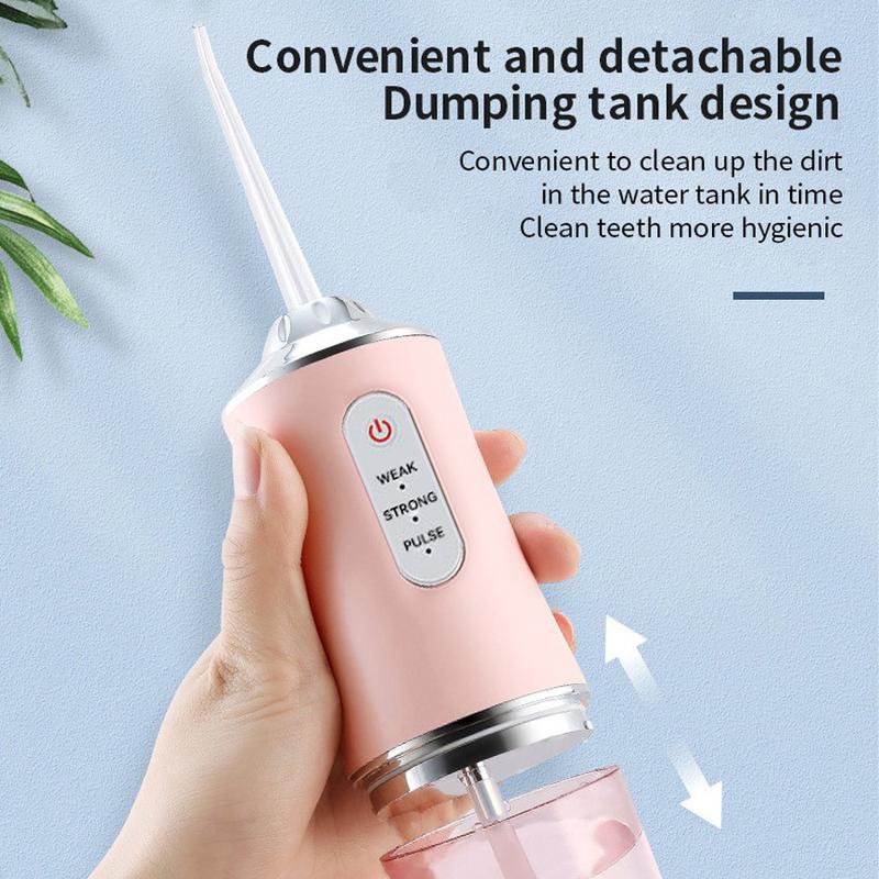 4 In 1 Water Flosser For Teeth, Cordless Water Flossers Oral Irrigator With DIY Mode 4 Jet Tips, Tooth Flosser, Portable And Rechargeable For Home Travel, For Men And Women Daily Teeth Care, Ideal For Gift, Father Day Gift Waterproof Kit Whitening