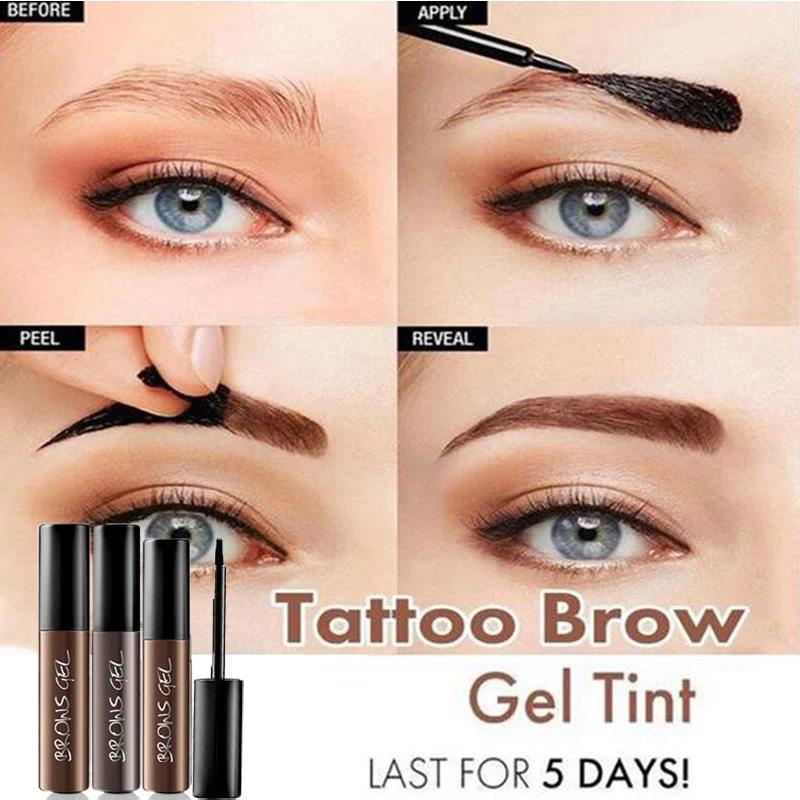 Eyebrow Color Gel Enhancers Tint Dye Semi-permanent Eyebrow Waterproof Cream Beauty Makeup Peel Cosmetic affordable brows