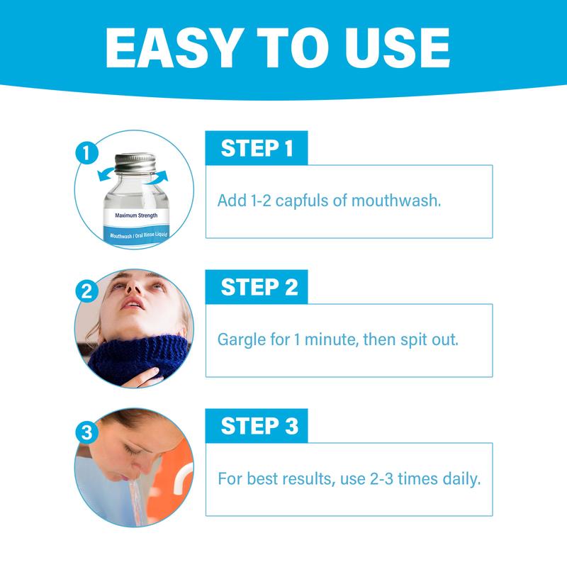 Tonsil Stone Remover, Natural & Alcohol Free Oral Rinse Liquid, Tonsil Stone Mouthwash Treatment, Effectively Fresh Breath & Eliminate Bad Breath, Blue