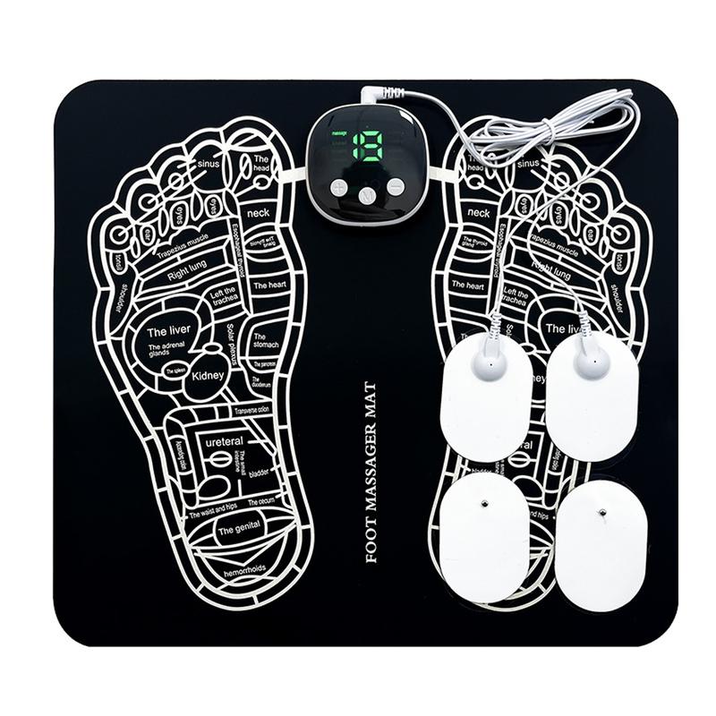 Foot Massager Mat -Foot Massager Pad for with 8 Modes, 19 Levels without Remote and Use off Socks