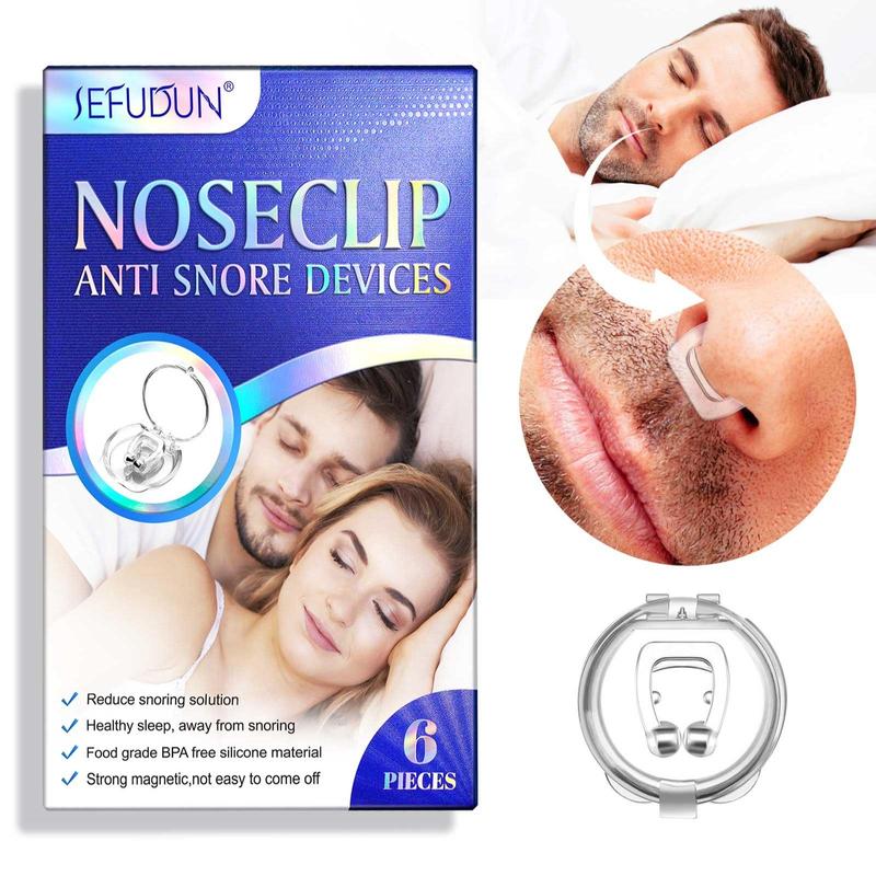 Nose Clip & Anti Snoring Spray, 2 Counts Improve Airflow and Relieve Nasal Congestion Products, Nasal Treatment for Men & Women