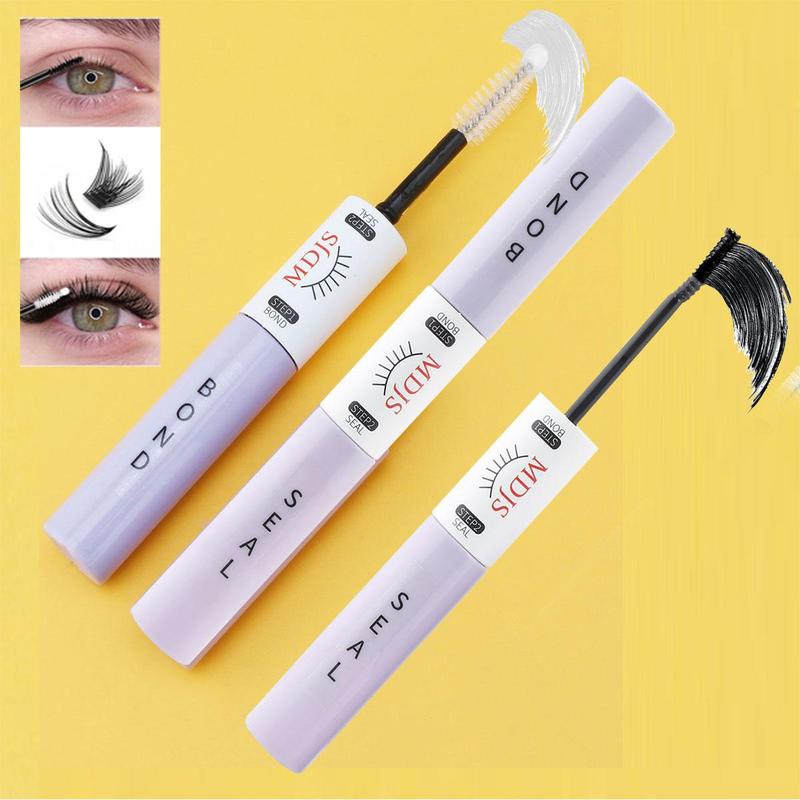 2 in 1 Eyelash Bonding & Clear Seal, 1 Count Waterproof & Quick Drying Eyelash Extensions Glue, Eye Makeup Tool for Women