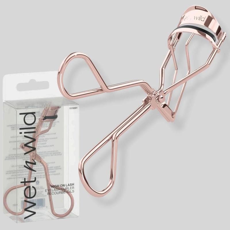 High On Lash Eyelash Curler with Comfort Grip - Wet N Wild Lashcurling - Perfect for Longer Lashes Makeup Tool Polish Cosmetic Lash Lift