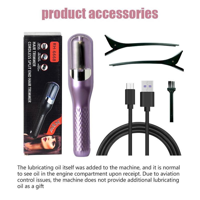 Automatic Electric Hair Clipper, Multifunctional Type-c Rechargeable Hair Split End Clipper, Portable Wireless Hair Trimmer, Hair Care Tool for Gift, Christmas Gift