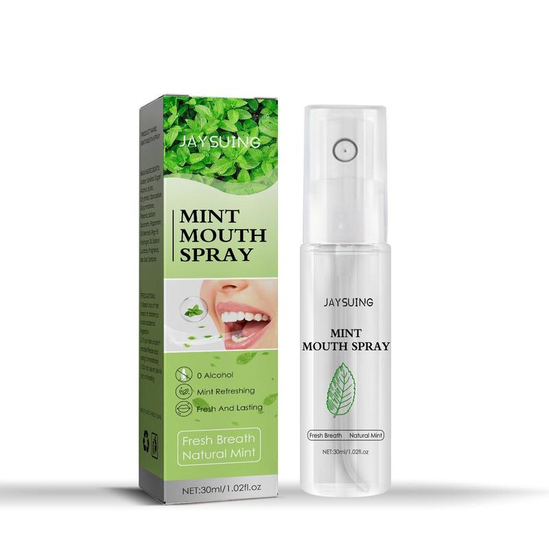 30ml Mint Oral Spray, Portable Breath Freshener, Oral Care Spray for Men & Women, Breath Freshener for Travel, Outdoor, Office, School