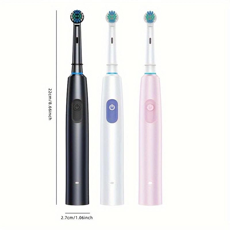 Rechargeable Electric Toothbrush Set, 1 Electric Toothbrush & 8 Replacement Brush Heads & 1 Travel Case, Oral Care Product, Sonic Rotating Electric Toothbrush for Men & Women Teeth Brightening, Halloween Christmas Gift, Fall Essentials, Ideal Winter Gift