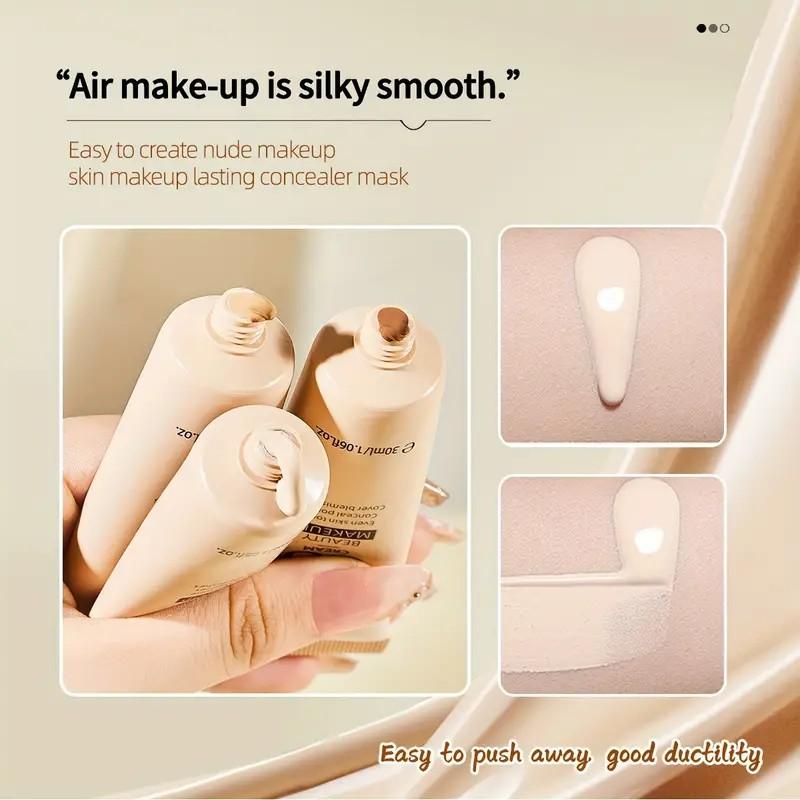 2pcs Flawless BB cream, clear concealer, brightening skin tone, natural makeup, contouring liquid foundation, cc cream, moisturizing, isolating, not easy to remove makeup, bb cream