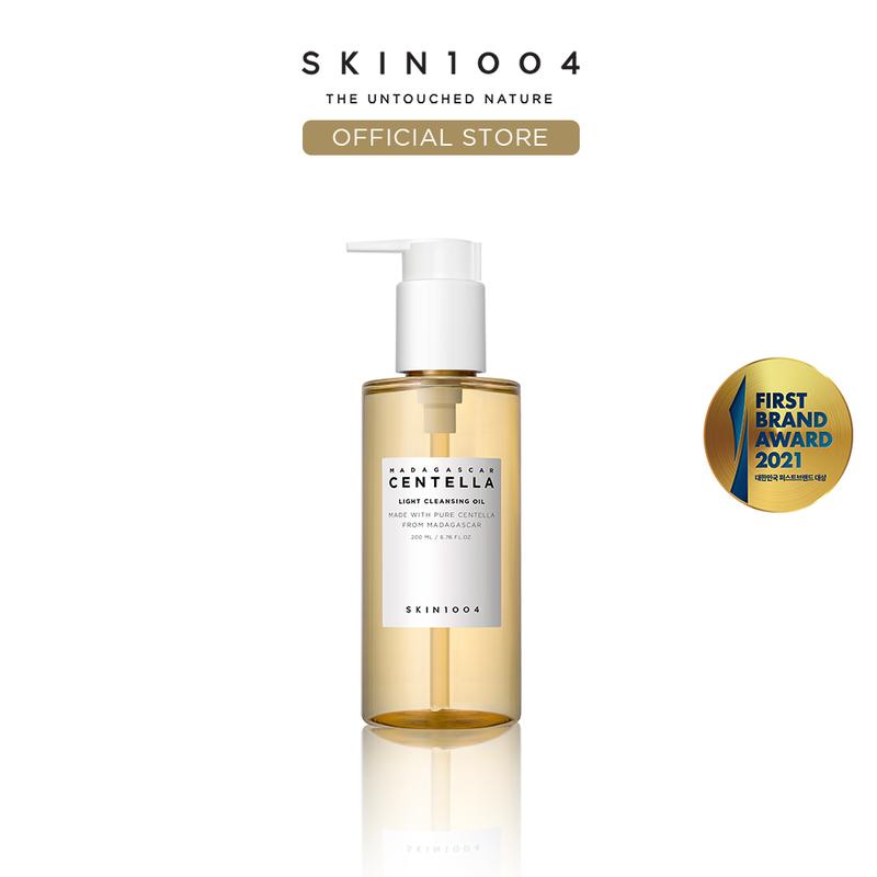 [SKIN1004 Official Shop] Madagascar Centella Light Cleansing Oil 6.76 fl.oz, 200ml, Pure and Light Oil with Fresh Cleansing Effect, Makeup Remover Calming Hypoallergenic