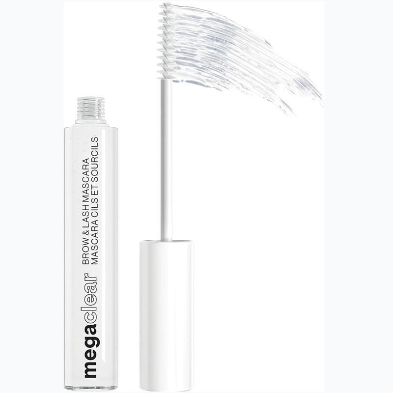 wet n wild Mega Clear Brow & Lash Mascara - Sculpts Brows, Defines Lashes, Conditioning with Soy Protein & ProVitamin B5, Primer & Top Coat, Cruelty-Free & Vegan - Clear