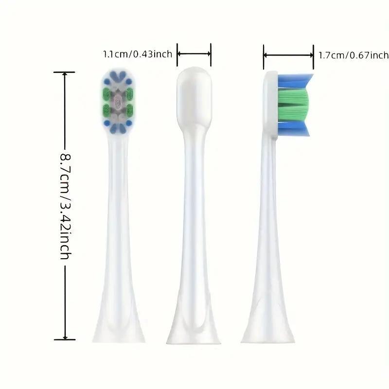 Toothbrush Replacement Heads, 16pcs set Electric Toothbrush Heads, Compatible With Sonicare Click On Brush Handles 4100 5100