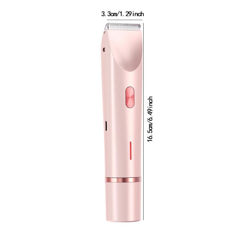 Electric Hair Trimmer, 1 Box Rechargeable Waterproof Hair Removal Tool for Women, Wet and Dry Use Hair Trimmer for Body & Face, Christmas Gift