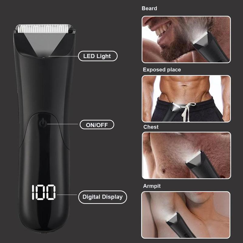 Electric Hair Trimmer Kit, 1 Set Rechargeable Comfort Hair Clipper with Limited Comb & Charging Cable & Cleaning Brush, Trimmer Set, Great Gift Idea for Men