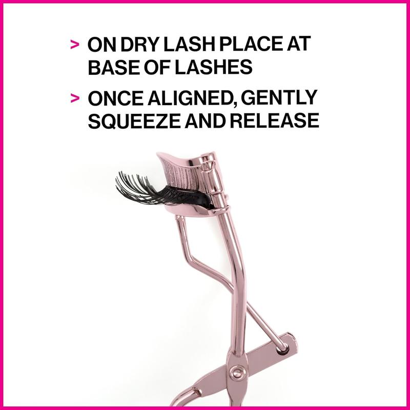 High On Lash Eyelash Curler with Comfort Grip - Wet N Wild Lashcurling - Perfect for Longer Lashes Makeup Tool Polish Cosmetic Lash Lift