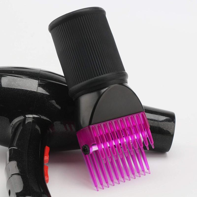 Blower Dryer Comb Attachment, Hair Dryer Concentrator with Brush Attachments for 1.57-1.97