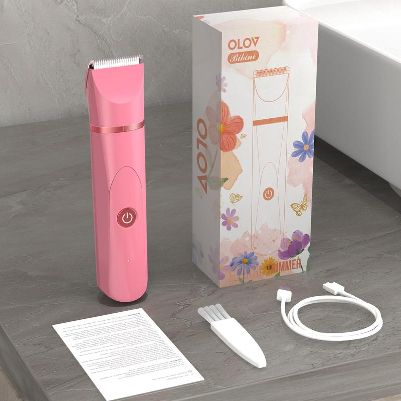 OLOV Wet and Dry Body Shaver Beautician - Bikini Underarm Pubic Hair Trimmer, Replaceable Ceramic Head, Waterproof Hygienic Shaver, Stylish and Portable, Accurate and Safe Comfort