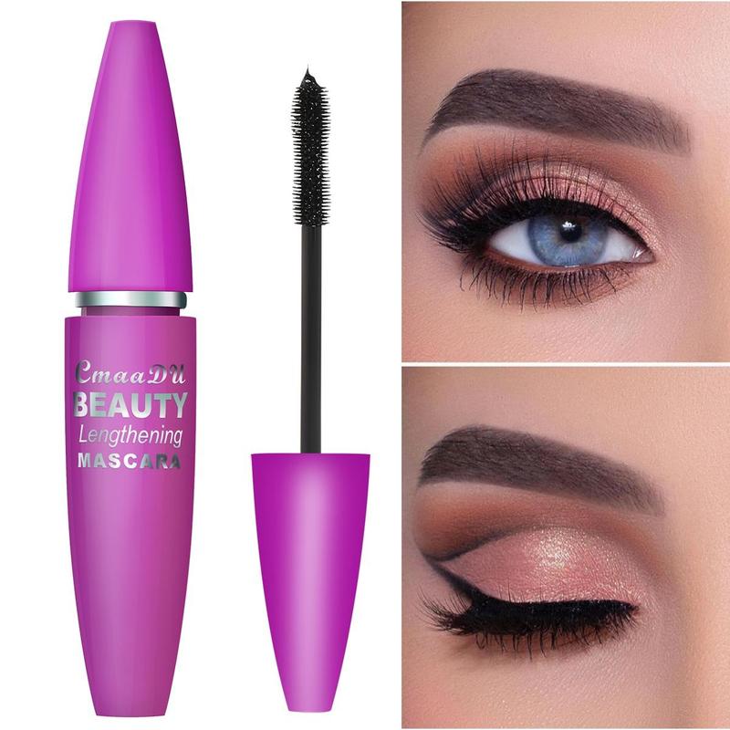 Waterproof Mascara, 1 Count Long Lasting Quick Drying Eyelash Extension Volume Building Mascara, Eye Makeup Product For Women