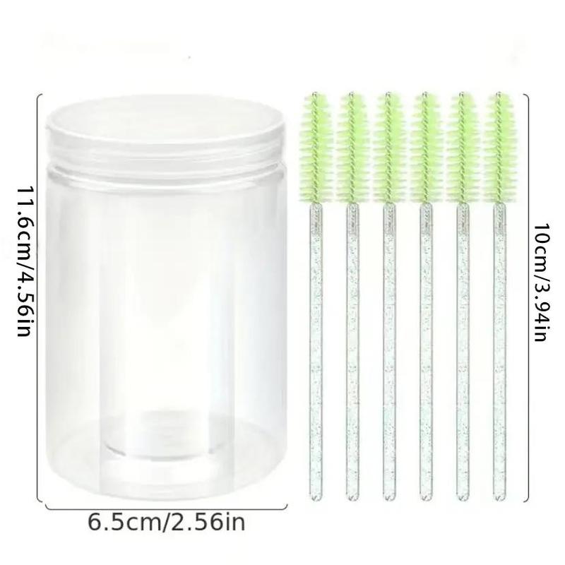 Disposable Eyelash Brushes with Storage Box, 100pcs set Eyelash Extension Brush, Eyelash Makeup Tool for Women & Girls