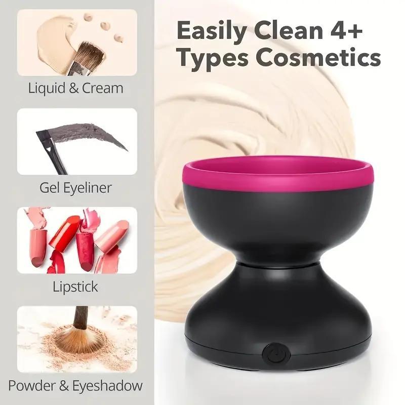 Electric Makeup Brush Cleaner, Automatic Makeup Brush Cleaning Machine, Makeup Brush Cleaning Tool, Makeup Tool for Women