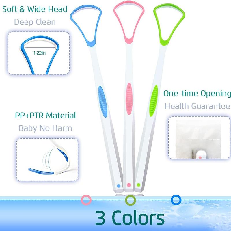 Gift for Father's Day, Multicolor Tongue Scraper, Summer Portable Oral Care Tool, Tongue Cleaning Tool, Tongue Cleaner for Adults, Kids