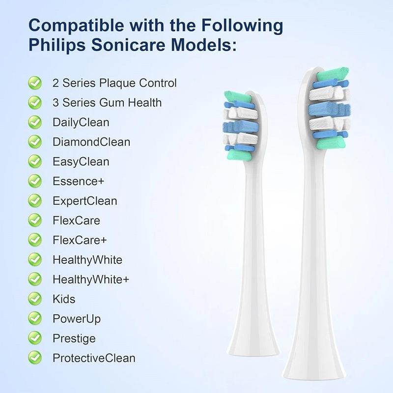 Electric Toothbrush Heads, 4 Counts set High-density and Quality Bristles Replacement Toothbrush Heads, Personal Care Accessories for Electric Toothbrush