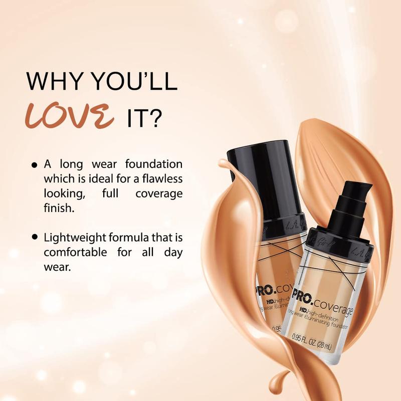 Pro Coverage Liquid Foundation, White, 0.95 Fl Oz