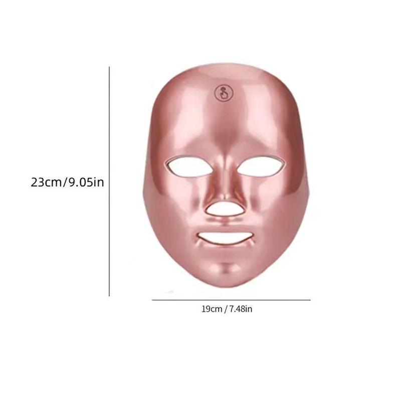 LED Light Facial Mask Beauty Instrument, 1 Count LED Face Mask Skincare Instrument, Professional Beauty Facial Mask Instrument for Women & Men