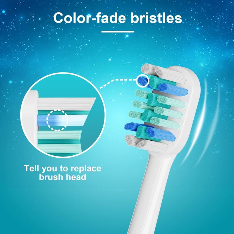 Toothbrush Replacement Heads, 16pcs set Electric Toothbrush Heads, Compatible With Sonicare Click On Brush Handles 4100 5100