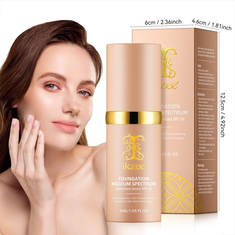 Color Changing Liquid Foundation, 2 Counts Long Lasting Moisturizing Foundation, Lightweight Concealer Foundation, Makeup Product for Women & Girls