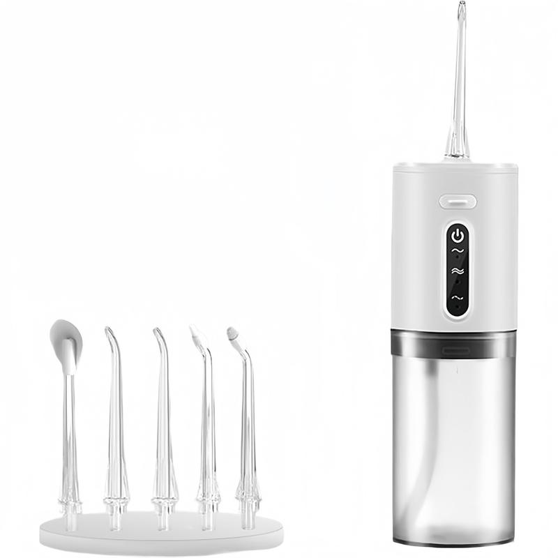 Electric Water Flosser Rechargeable Water Toothpick Dental Cleaning and Flossing Water Dental Portable Floss Rinser Oral Water Flosser Travel Adults 5 Nozzle Christmas gifts