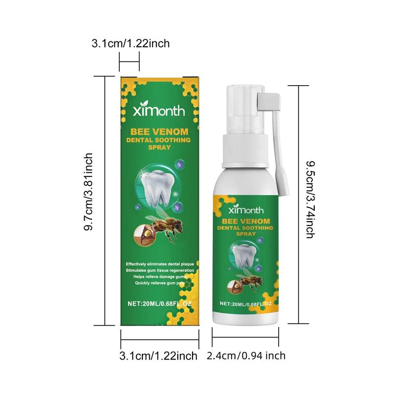 20ml Bee Venom Toothpaste Spray, 1 Box Oral Care Spray for Relieving Toothache, Dental Care Product for Women & Men