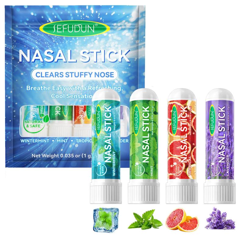 Nasal Stick, Nasal Clear Stick, Nasal Care Product for Women & Men, Suitable for Use When Driving, Working, Or Having Difficulty Concentrating in Class, Christmas Gift