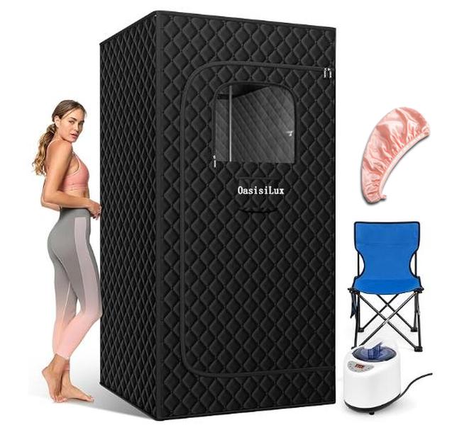 Portable Steam Sauna, Home Spa, Personal Steam Sauna, Portable Sauna for Home, Remote Control,Foldable Steam Sauna, Sauna Tent Sauna Box,Folding Chair Portable Foldable Portable Personal XL Portable home spa