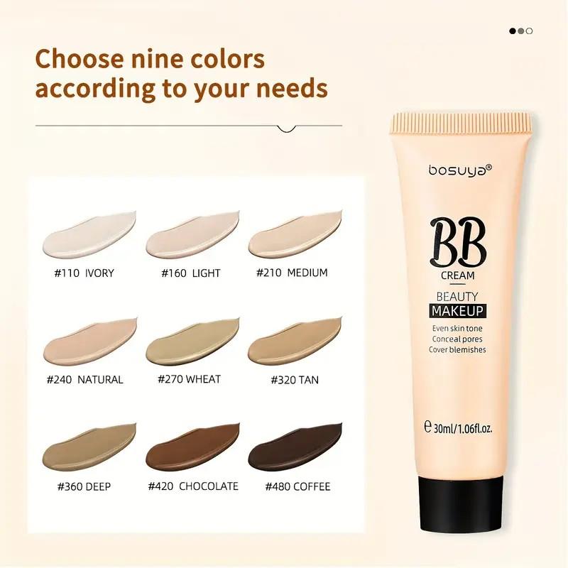 2pcs Flawless BB cream, clear concealer, brightening skin tone, natural makeup, contouring liquid foundation, cc cream, moisturizing, isolating, not easy to remove makeup, bb cream