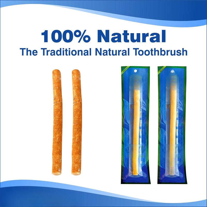 Stick Natural Toothbrush,  Sticks for Teeth Whitening, Organic Natural Sticks for Humans Vacuum Sealed Toothbrushes, for Healthy Gums, Teeth, Fresher Breath (4)