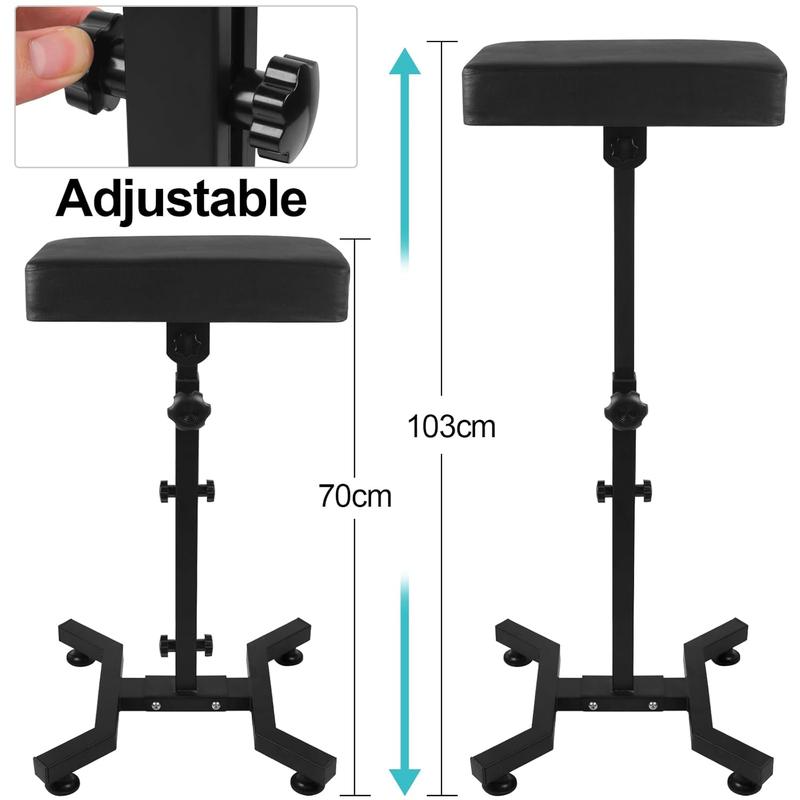 Tattoo Armrest Stand Movable Tattoo Arm Leg Rest Stand Adjustable Height and Tilt Leather Pad Professional Heavy Equipment for Tattoo Studio Cosmetics