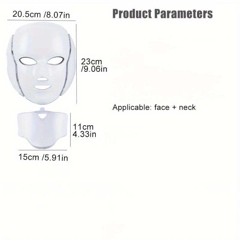 LED 7 Color Face Mask, Face Care Machine for Women, Facial Beauty Instrument for Home Use, Beauty Appliance, Face Care Cover, Stocking Fillers Gift