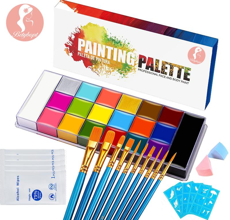 Face Body Painting Set, 20 Colours, Face Paint, Body Painting Oil, Safe Body Paint Set, Make-Up Colours,Carnival Make-Up, Theatre Make-Up, Halloween