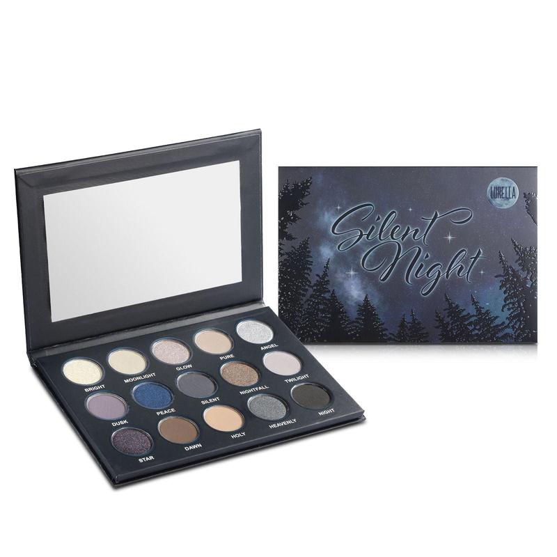 Lurella Cosmetics Silent Night Eyeshadow Palette - Deep Blues, Browns, and Purples - Makeup