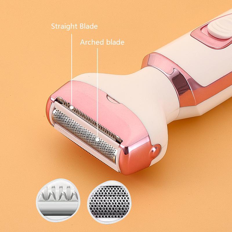 4 in 1 Electric Shaver, 1 Box Rechargeable Comfort Hair Removal Tool & Accessories, Epilator Hair, Portable Wet and Dry Use Hair Removal Tool for Face, Nose, Legs, Armpit, Bikini, Christmas Gift