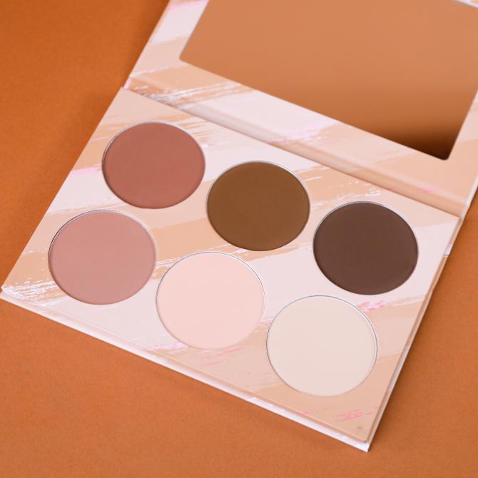 Get Snatched Contour Palette with 6 Pigmented Colors -  Makeup with Satin Finish