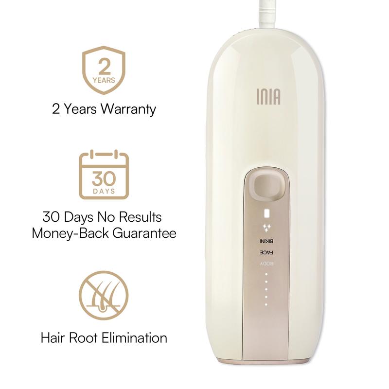 [Cyber Monday TikTok Shop Exclusive] INIA FOND IPL At-Home Hair Removal Device, Live Exclusive with Free Gifts, Hair Root Elimination, 16.5J Energy, Custom Modes, Unlimited Flashes, FDA Cleared, 2 Years Warranty, Gift Season for Women and Men