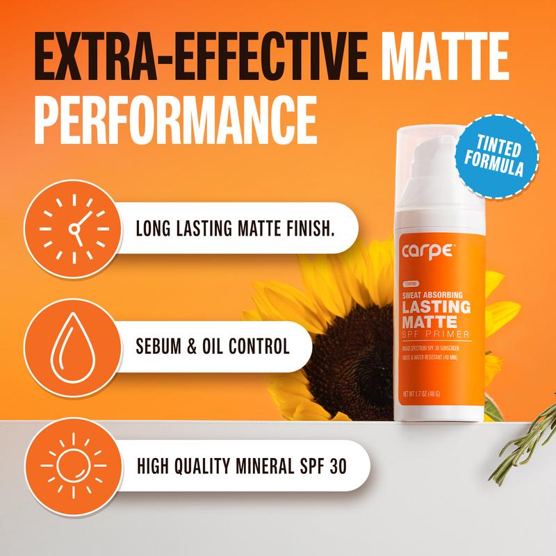 SPF Mattifying Face Primer for All-day Shine Control - Tinted Matte Cosmetic Makeup